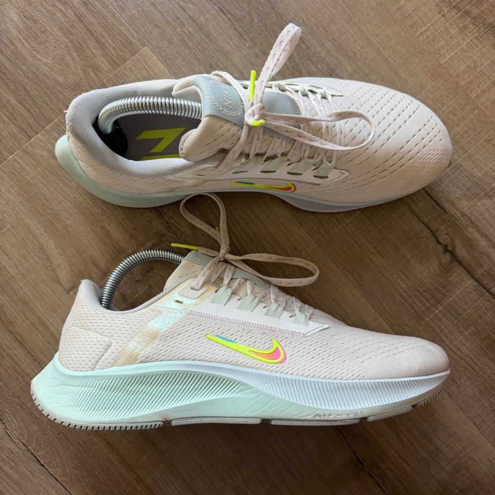 Nike Air Zoom Pegasus 38 Womens Running Shoes Pale Ivory DH6507-111 Size 9.5